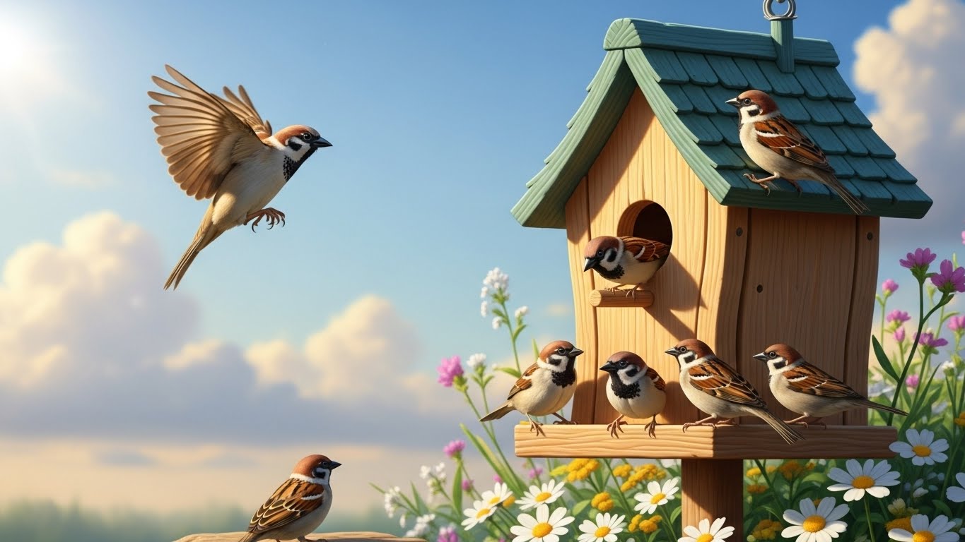 Sparrow symbol meaning: Represent Freedom and Community