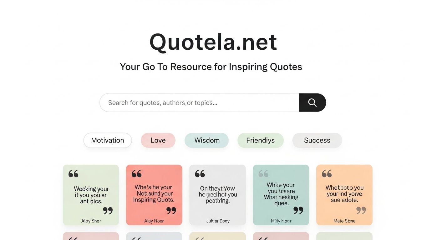 Quotela.net: Your Go To Resource for Inspiring Quotes